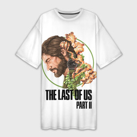 Платье-футболка 3D с принтом The Last of Us Part II Joel в Санкт-Петербурге,  |  | Тематика изображения на принте: joel | joel miller | post apocalypse | the last of us 2 | the last of us part ii | tlou | tlou2 | джоэл | джоэл миллер | одни из нас | одни из нас 2 | одни из нас часть ii | постапокалипсис