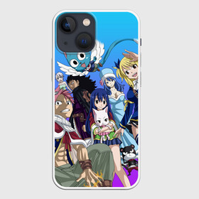 Чехол для iPhone 13 mini с принтом All heroes of Fairy Tail в Санкт-Петербурге,  |  | fairy tail | аниме | анимэ | манга | мультфильм | персонаж | сказка | фаир таил | фаиру таил | фейри тейл | фильм | хвост феи