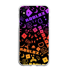 Чехол для iPhone XS Max матовый с принтом Roblox в Санкт-Петербурге, Силикон | Область печати: задняя сторона чехла, без боковых панелей | dynablocks | for kids | funny | roblox | robux | roleplay | белый | блоки | вселенная | герои | красный | кубики | роблокс | симулятор