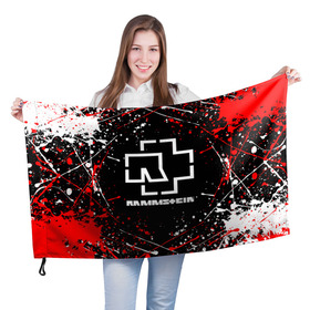 Флаг 3D с принтом RAMMSTEIN | РАМШТАЙН в Санкт-Петербурге, 100% полиэстер | плотность ткани — 95 г/м2, размер — 67 х 109 см. Принт наносится с одной стороны | lindemann | lm | rammstein | rock | кристиан лоренц | линдеманн | лм | музыка | рамштайн | рок | тилль линдеманн