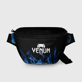 Поясная сумка 3D с принтом VENUM. в Санкт-Петербурге, 100% полиэстер | плотная ткань, ремень с регулируемой длиной, внутри несколько карманов для мелочей, основное отделение и карман с обратной стороны сумки застегиваются на молнию | mma | sport | venum | бокс | венум | единоборство | мма | спорт
