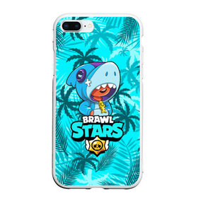 Чехол для iPhone 7Plus/8 Plus матовый с принтом BRAWL STARS LEON SHARK в Санкт-Петербурге, Силикон | Область печати: задняя сторона чехла, без боковых панелей | bibi | brawl stars | coach mike | crow | gale | leon | leon shark | max | mecha crow | mortis | mr.p | nani | phoenix | sally leon | sandy | spike | sprout | tara | virus 8 bit | werewolf | ворон | оборотень