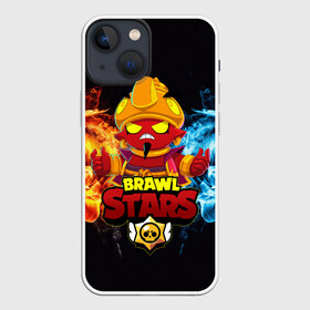 Чехол для iPhone 13 mini с принтом BRAWL STARS EVIL GENE | ДЖИН в Санкт-Петербурге,  |  | bibi | brawl stars | coach mike | crow | evil gene | gale | gene | leon | leon shark | max | mecha crow | mortis | mr.p | nani | phoenix | sally leon | sandy | spike | sprout | tara | virus 8 bit | werewolf | ворон | джин | оборотень