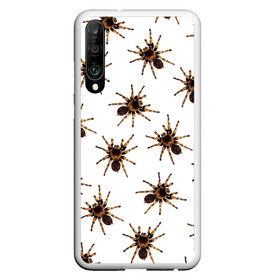 Чехол для Honor P30 с принтом В пауках в Санкт-Петербурге, Силикон | Область печати: задняя сторона чехла, без боковых панелей | pattern | spider | джунгли | дикие | животные | жуки | звери | лапы | мерзкие | монстр | насекомые | паттерн | паук | пауки | паутина | паучок | птицеед | страшный | существа | тараканы | тарантул | тропики