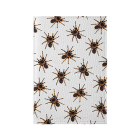 Обложка для паспорта матовая кожа с принтом В пауках в Санкт-Петербурге, натуральная матовая кожа | размер 19,3 х 13,7 см; прозрачные пластиковые крепления | pattern | spider | джунгли | дикие | животные | жуки | звери | лапы | мерзкие | монстр | насекомые | паттерн | паук | пауки | паутина | паучок | птицеед | страшный | существа | тараканы | тарантул | тропики
