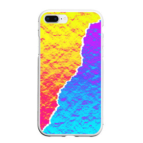 Чехол для iPhone 7Plus/8 Plus матовый с принтом Цветные переливы в Санкт-Петербурге, Силикон | Область печати: задняя сторона чехла, без боковых панелей | абстрактный | блестящие | волны | геометрия | градиент | краски | летний | лето | море | небо | неоновые | облака | океан | перламутр | поп | радуга | радужный | разноцветные | река | ретро | русалка