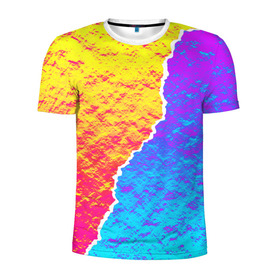 Мужская футболка 3D спортивная с принтом Цветные переливы в Санкт-Петербурге, 100% полиэстер с улучшенными характеристиками | приталенный силуэт, круглая горловина, широкие плечи, сужается к линии бедра | абстрактный | блестящие | волны | геометрия | градиент | краски | летний | лето | море | небо | неоновые | облака | океан | перламутр | поп | радуга | радужный | разноцветные | река | ретро | русалка