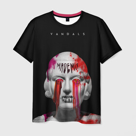 Мужская футболка 3D с принтом Вандалы арт в Санкт-Петербурге, 100% полиэфир | прямой крой, круглый вырез горловины, длина до линии бедер | вандалы | графитти | граффити | греческое | краски | крутой принт | молодежное | панк | статуя