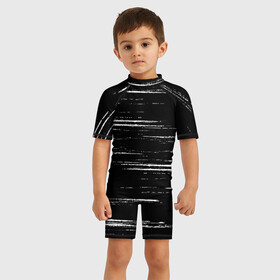 Детский купальный костюм 3D с принтом РЕЗКИ ШТРИХИ. в Санкт-Петербурге, Полиэстер 85%, Спандекс 15% | застежка на молнии на спине | Тематика изображения на принте: 2020 | абстракция | геометрия | лето | лето2020 | полосы | фигуры | штрихи