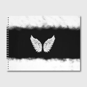 Альбом для рисования с принтом Im an angel в Санкт-Петербурге, 100% бумага
 | матовая бумага, плотность 200 мг. | Тематика изображения на принте: angel | birds | fly | wings | ангел | бабочка | богиня | воздушный | демон | дым | космос | крылья | лебедь | летать | летучий | милые | мифические | небесный | небо | облако | пегас | перья | прикольные | птица | рай