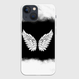 Чехол для iPhone 13 mini с принтом Im an angel в Санкт-Петербурге,  |  | angel | birds | fly | wings | ангел | бабочка | богиня | воздушный | демон | дым | космос | крылья | лебедь | летать | летучий | милые | мифические | небесный | небо | облако | пегас | перья | прикольные | птица | рай