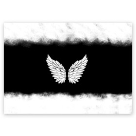Поздравительная открытка с принтом Im an angel в Санкт-Петербурге, 100% бумага | плотность бумаги 280 г/м2, матовая, на обратной стороне линовка и место для марки
 | angel | birds | fly | wings | ангел | бабочка | богиня | воздушный | демон | дым | космос | крылья | лебедь | летать | летучий | милые | мифические | небесный | небо | облако | пегас | перья | прикольные | птица | рай