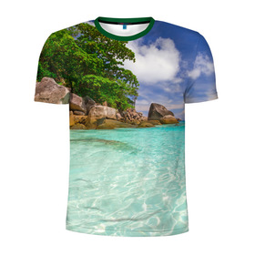 Мужская футболка 3D спортивная с принтом Пхукет в Санкт-Петербурге, 100% полиэстер с улучшенными характеристиками | приталенный силуэт, круглая горловина, широкие плечи, сужается к линии бедра | Тематика изображения на принте: phuket | бангкок | королевство | курорт | море | острова | отдых | пальмы | песок | пляж | природа | путешествие | солнце | тай | тайланд