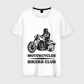 Мужская футболка хлопок с принтом Biker (Z) в Санкт-Петербурге, 100% хлопок | прямой крой, круглый вырез горловины, длина до линии бедер, слегка спущенное плечо. | 2020 | auto | bike | enduro | ktm | moto | motorcycle | rider | sport | авто | автомобиль | автомобильные | байк | бренд | ктм | марка | машины | мото | мотоциклы | спорт