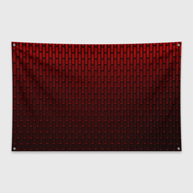 Флаг-баннер с принтом текстура красный градиент в Санкт-Петербурге, 100% полиэстер | размер 67 х 109 см, плотность ткани — 95 г/м2; по краям флага есть четыре люверса для крепления | геометрия | градиент | красный | линии | поверхность | простота | симметрия | текстура | точки | черный