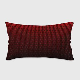 Подушка 3D антистресс с принтом текстура красный градиент в Санкт-Петербурге, наволочка — 100% полиэстер, наполнитель — вспененный полистирол | состоит из подушки и наволочки на молнии | геометрия | градиент | красный | линии | поверхность | простота | симметрия | текстура | точки | черный