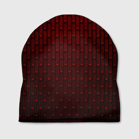 Шапка 3D с принтом текстура красный градиент в Санкт-Петербурге, 100% полиэстер | универсальный размер, печать по всей поверхности изделия | Тематика изображения на принте: геометрия | градиент | красный | линии | поверхность | простота | симметрия | текстура | точки | черный
