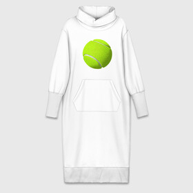 Платье удлиненное хлопок с принтом Теннис в Санкт-Петербурге,  |  | exclusive merch | большой | игра | мяч | спорт | теннис