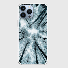 Чехол для iPhone 13 Pro Max с принтом Деревья вид снизу мрачный в Санкт-Петербурге,  |  | ветки | вид снизу | деревья | лес | мрачный | необычный | природа