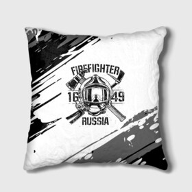 Подушка 3D с принтом FIREFIGHTER 1649 RUSSIA в Санкт-Петербурге, наволочка – 100% полиэстер, наполнитель – холлофайбер (легкий наполнитель, не вызывает аллергию). | состоит из подушки и наволочки. Наволочка на молнии, легко снимается для стирки | 112 | 27 декабря | firefighter | багор | белая | герб | гкчс | знак | лого | логотип | маска | мчс | мчсник | пожарная охрана | пожарник | пожарный | пч | россии | рф | серая | символ | служба | состаренная