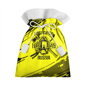 Подарочный 3D мешок с принтом FIREFIGHTER 1649 RUSSIA в Санкт-Петербурге, 100% полиэстер | Размер: 29*39 см | 112 | firefighter | багор | герб | гкчс | желтая | знак | лого | логотип | мчс | мчсник | пожарная охрана | пожарник | пожарный | пч | россии | рф | серая | символ | служба | спасатель | спасения | топор | флаг