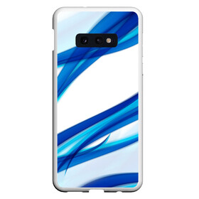 Чехол для Samsung S10E с принтом STRIPES BLUE в Санкт-Петербурге, Силикон | Область печати: задняя сторона чехла, без боковых панелей | abstract | abstraction | geometry | line | pattern | psy | абстрактный | абстракция | геометрия | краски | кубики | линии | неоновые | неоновый | психоделика | текстура