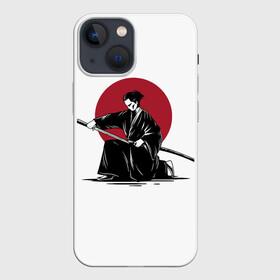 Чехол для iPhone 13 mini с принтом ЯПОНСКИЙ САМУРАЙ | SAMURAI IN THE SUN (Z) в Санкт-Петербурге,  |  | Тематика изображения на принте: japan | ninja | samurai | асихара но накацукуни | буке | воин | вояк | государство япония | мононофу | мститель | мушя | ниндзя | ниппон | нихон | ооясимагуни | сабурай | самурай | слуга | солдат