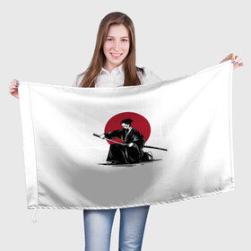 Флаг 3D с принтом ЯПОНСКИЙ САМУРАЙ | SAMURAI IN THE SUN (Z) в Санкт-Петербурге, 100% полиэстер | плотность ткани — 95 г/м2, размер — 67 х 109 см. Принт наносится с одной стороны | japan | ninja | samurai | асихара но накацукуни | буке | воин | вояк | государство япония | мононофу | мститель | мушя | ниндзя | ниппон | нихон | ооясимагуни | сабурай | самурай | слуга | солдат