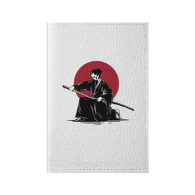 Обложка для паспорта матовая кожа с принтом Японский самурай (Z) в Санкт-Петербурге, натуральная матовая кожа | размер 19,3 х 13,7 см; прозрачные пластиковые крепления | Тематика изображения на принте: japan | ninja | samurai | асихара но накацукуни | буке | воин | вояк | государство япония | мононофу | мститель | мушя | ниндзя | ниппон | нихон | ооясимагуни | сабурай | самурай | слуга | солдат