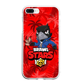 Чехол для iPhone 7Plus/8 Plus матовый с принтом BRAWL STARS CROW ВОРОН в Санкт-Петербурге, Силикон | Область печати: задняя сторона чехла, без боковых панелей | bibi | brawl stars | coach mike | crow | evil gene | gale | gene | leon | leon shark | max | mecha crow | mortis | mr.p | nani | phoenix | sally leon | sandy | spike | sprout | surge | tara | virus 8 bit | werewolf | волна | ворон | джин | л