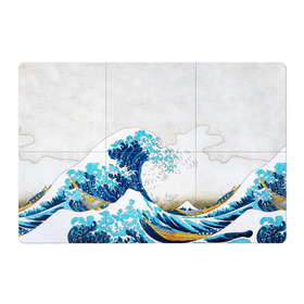 Магнитный плакат 3Х2 с принтом Japanese wave в Санкт-Петербурге, Полимерный материал с магнитным слоем | 6 деталей размером 9*9 см | japanese | japanese wave | wave | волна | япония | японская волна | японский