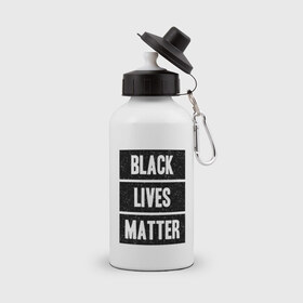 Бутылка спортивная с принтом Black lives matter (Z) в Санкт-Петербурге, металл | емкость — 500 мл, в комплекте две пластиковые крышки и карабин для крепления | Тематика изображения на принте: derek chauvin | george floyd | thomas lane | активисты | афро | дерек шовин | джордж флойд | жизни чёрных важны | надпись | общественное движение | текст | томас лэйн | трэйвон мартина | ту тао