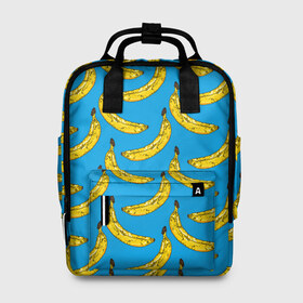 Женский рюкзак 3D с принтом Go Bananas в Санкт-Петербурге, 100% полиэстер | лямки с регулируемой длиной, сверху ручки, чтобы рюкзак нести как сумку. Основное отделение закрывается на молнию, как и внешний карман. Внутри два дополнительных кармана, один из которых закрывается на молнию. По бокам два дополнительных кармашка, куда поместится маленькая бутылочка
 | food | fruits | банан | бананчики | бананы | вкусняшки | десерт | джунгли | еда | летний | лето | море | обезьяна | овощи | океан | острова | отдых | отпуск | пальмы | плоды | пляж | природа | рай | сладкие