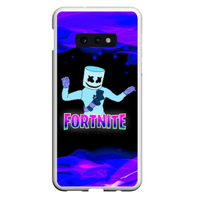 Чехол для Samsung S10E с принтом Fortnite Marshmallow в Санкт-Петербурге, Силикон | Область печати: задняя сторона чехла, без боковых панелей | Тематика изображения на принте: epic | fortnite | marshmallow | marshmello | битва | герои | градиент | детские | джокер | диджей | игра | игроман | карась | компьютерные | лого | логотипигры | маршмеллоу | маска | музыка | огонь | онлайн | персонажи