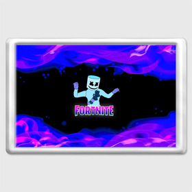 Магнит 45*70 с принтом Fortnite Marshmallow в Санкт-Петербурге, Пластик | Размер: 78*52 мм; Размер печати: 70*45 | epic | fortnite | marshmallow | marshmello | битва | герои | градиент | детские | джокер | диджей | игра | игроман | карась | компьютерные | лого | логотипигры | маршмеллоу | маска | музыка | огонь | онлайн | персонажи
