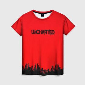 Женская футболка 3D с принтом Uncharted 2 в Санкт-Петербурге, 100% полиэфир ( синтетическое хлопкоподобное полотно) | прямой крой, круглый вырез горловины, длина до линии бедер | among thieves | gameplay | ps3 | uncharted | uncharted 2 | uncharted 2 among thieves | uncharted 2: among thieves | uncharted 2: among thieves (video game) | walkthrough