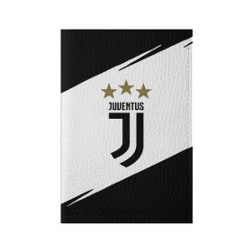 Обложка для паспорта матовая кожа с принтом JUVENTUS. в Санкт-Петербурге, натуральная матовая кожа | размер 19,3 х 13,7 см; прозрачные пластиковые крепления | cr7 | juve | juventus | ronaldo | роналдо | ювентус