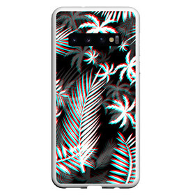 Чехол для Samsung Galaxy S10 с принтом ПАЛЬМЫ TROPICAL GLITCH в Санкт-Петербурге, Силикон | Область печати: задняя сторона чехла, без боковых панелей | Тематика изображения на принте: glitch | hotline miami | neon | new retro wave | outrun | outrun electro | paints | palmen | rainbow | retro | retrowave | summer | synth | synthwave | tropical | глитч | краски | лето | неон | пальмы | радуга | ретро | тропики | хотлайн 