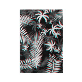 Обложка для паспорта матовая кожа с принтом ПАЛЬМЫ | TROPICAL GLITCH в Санкт-Петербурге, натуральная матовая кожа | размер 19,3 х 13,7 см; прозрачные пластиковые крепления | Тематика изображения на принте: glitch | hotline miami | neon | new retro wave | outrun | outrun electro | paints | palmen | rainbow | retro | retrowave | summer | synth | synthwave | tropical | глитч | краски | лето | неон | пальмы | радуга | ретро | тропики | хотлайн 