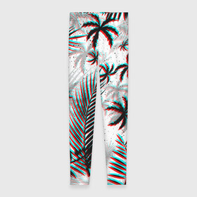 Леггинсы 3D с принтом ПАЛЬМЫ | TROPICAL GLITCH в Санкт-Петербурге, 80% полиэстер, 20% эластан | Эластичный пояс, зауженные к низу, низкая посадка | hotline miami | neon | new retro wave | outrun | outrun electro | paints | palmen | rainbow | retro | retrowave | summer | synth | synthwave | tropical | брызги | брызги красок | звёзды | космос | краски | лето | неон | пальмы | радуга | 