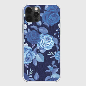 Чехол для iPhone 12 Pro Max с принтом Джинса Розы в Санкт-Петербурге, Силикон |  | denim | flowers | jeans | rose | деним | джинса | джинсовый | джинсы | розы | ткань | цветы