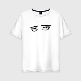 Женская футболка хлопок Oversize с принтом GENSYXA в Санкт-Петербурге, 100% хлопок | свободный крой, круглый ворот, спущенный рукав, длина до линии бедер
 | gensuha | gensuxa | gensyha | gensyxa | twitch | генсуха | стример | стримерша | твич