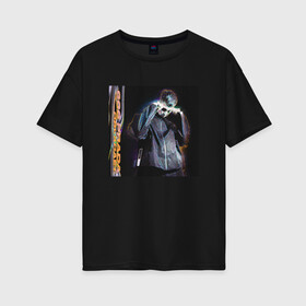Женская футболка хлопок Oversize с принтом OBLADAET 666 PRADA в Санкт-Петербурге, 100% хлопок | свободный крой, круглый ворот, спущенный рукав, длина до линии бедер
 | Тематика изображения на принте: 3d19 | files | obladaet | prada | обла | обладает | прада
