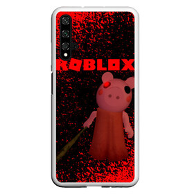 Чехол для Honor 20 с принтом Roblox piggy Свинка Пигги в Санкт-Петербурге, Силикон | Область печати: задняя сторона чехла, без боковых панелей | game | gamer | logo | minecraft | piggi | roblox | simulator | игра | конструктор | лого | пигги | свинья | симулятор | строительство | фигура