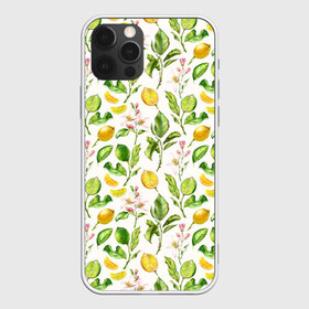 Чехол для iPhone 12 Pro Max с принтом Летний узор лимон ветки листья в Санкт-Петербурге, Силикон |  | ботаника | ветки | кислый | летний | лимонад | лимончики | лимоны | листья | паттерн | узор | цветы | цитрусовые