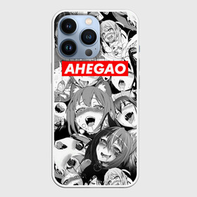 Чехол для iPhone 13 Pro с принтом Ахегао лица лого в Санкт-Петербурге,  |  | ahegao | kawai | kowai | oppai | otaku | senpai | sugoi | waifu | yandere | ахегао | ковай | отаку | семпай | сенпай | сэмпай | яндере