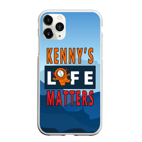 Чехол для iPhone 11 Pro матовый с принтом Kennys LIFE matters в Санкт-Петербурге, Силикон |  | kenny | life matters | lives matter | south park | text | жизнь | кенни | маккормик | текст | фразы | южный парк