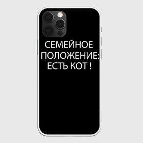 Чехол для iPhone 12 Pro с принтом Есть кот в Санкт-Петербурге, силикон | область печати: задняя сторона чехла, без боковых панелей | Тематика изображения на принте: да | есть кот | замуж | кот | котейка | котик | котэ | мем | мяу | настроение | не хочу | нет | пора жениться | прикол | свадьба | сватовство | семейное положение | хочу