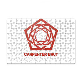 Головоломка Пазл магнитный 126 элементов с принтом Carpenter Brut в Санкт-Петербурге, полимерный материал с магнитным слоем | 126 деталей, размер изделия —  180*270 мм | Тематика изображения на принте: carpenter brut | futuresynth | outrun | retrowave | synthwave | ретровейв | синтвейв | синтивейв