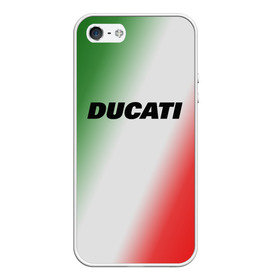 Чехол для iPhone 5/5S матовый с принтом DUCATI в Санкт-Петербурге, Силикон | Область печати: задняя сторона чехла, без боковых панелей | ducati | moto | дукати | мото | мотоспорт